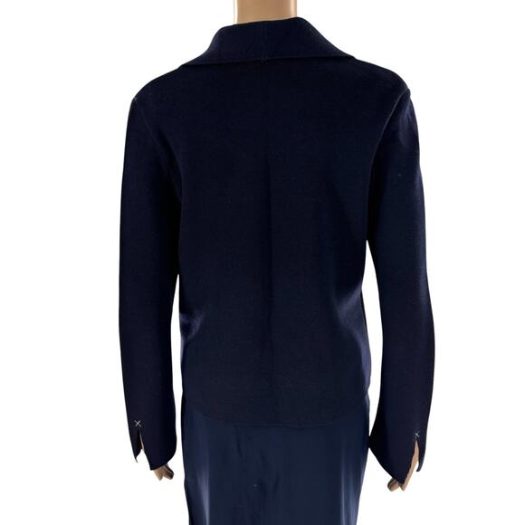 Saint James Navy Blue Pure New Wool Blazer Jacket - Picture 6 of 10